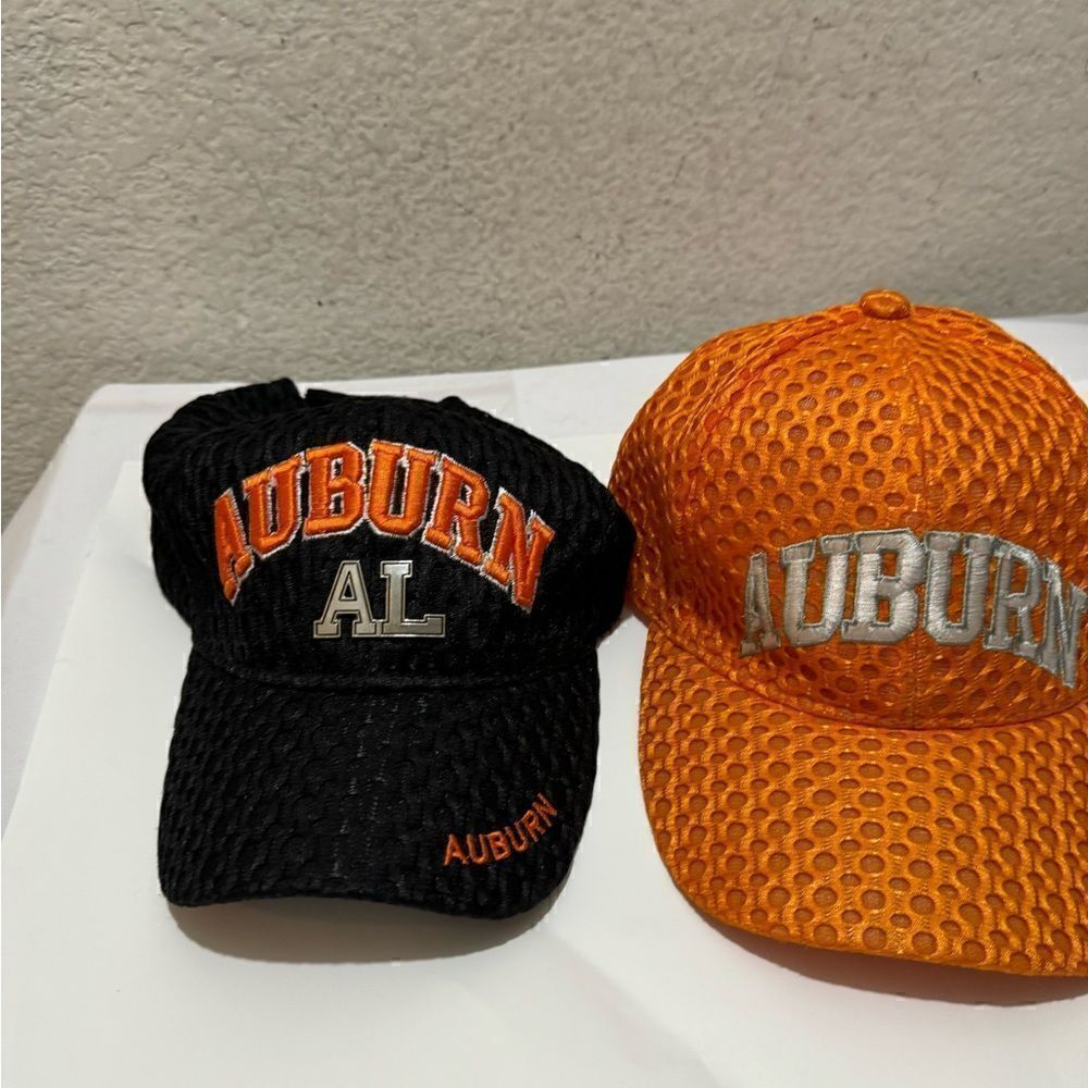 2 Auburn Alabama's University Adjustable  Acrylic Ball Cap terylene cotton